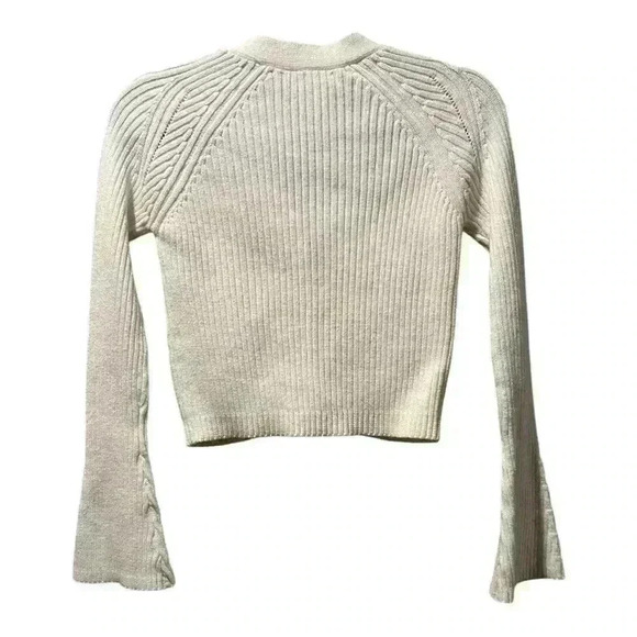 ASOS Cream Button-Up Sweater - Picture 2 of 6